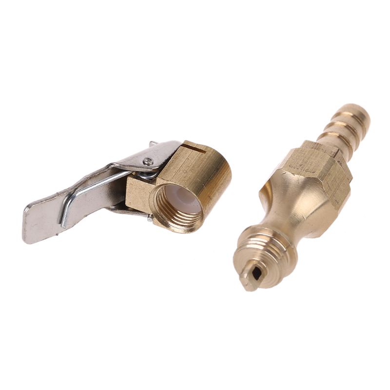Đầu Nối Bơm Hơi Lốp Xe Bằng Đồng Thau 1/4&quot; Có Đầu Nối 8mm Chuyên Dụng