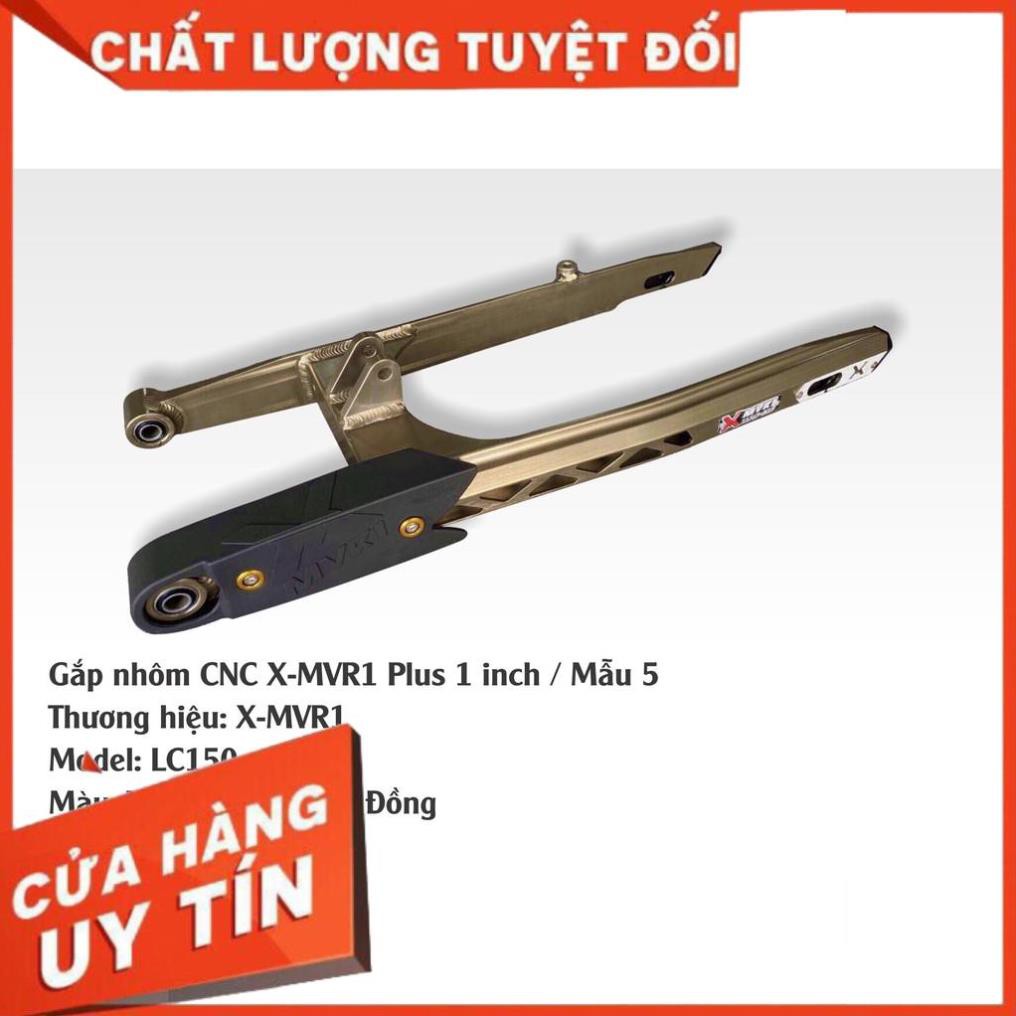 GẮP (CÀNG SAU) XMVR1- MẪU 5 (NHÔM CẮT CNC Plus 1 inch) - TĂNG SÊN TRONG - CHO EXCITER 150