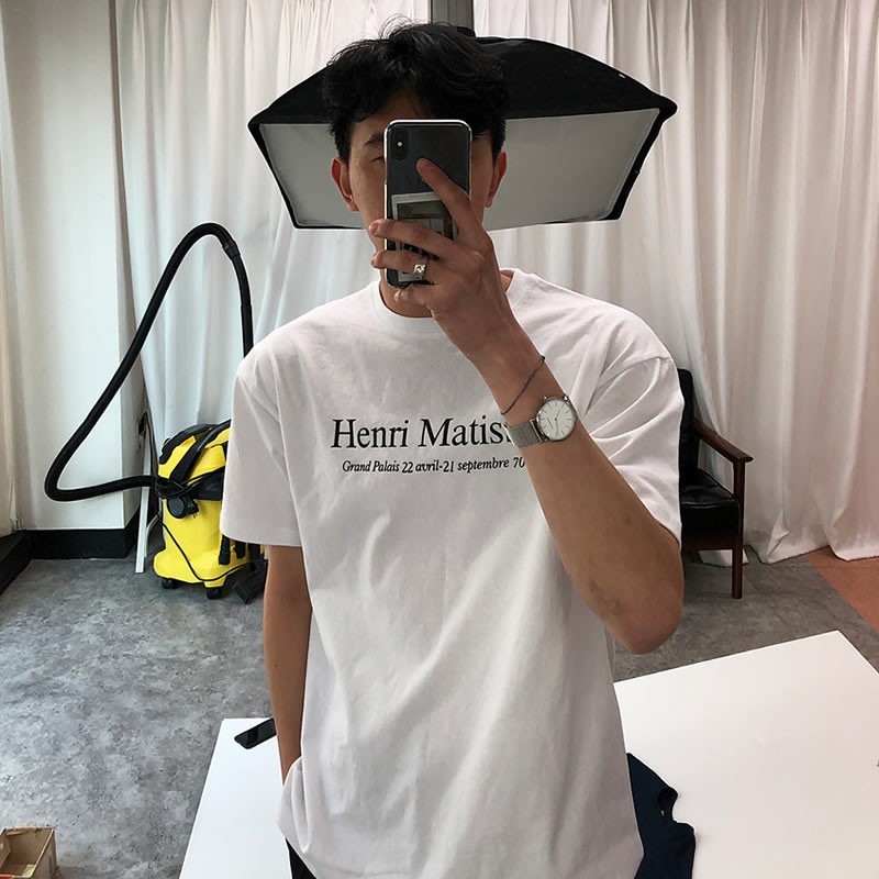 Áo phông nữ nam unisex tay lỡ thun form rộng teen cổ tròn oversize cotton HENRI giá rẻ màu đen trắng tee pull freesize