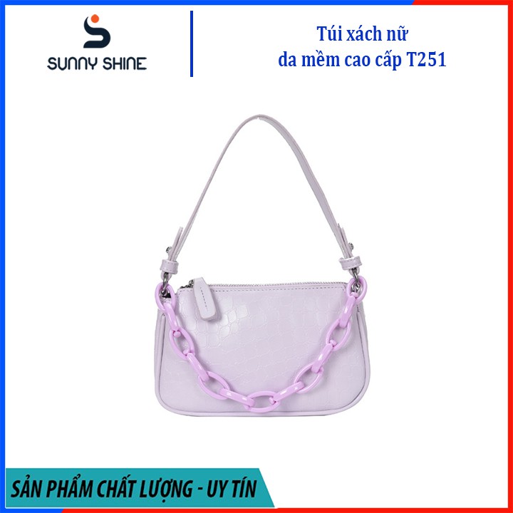 Túi xách nữ cao cấp, 3 dây đeo, túi kẹp nách sang trọng, phom đẹp, đi chơi, dự tiệc sang trọng T251