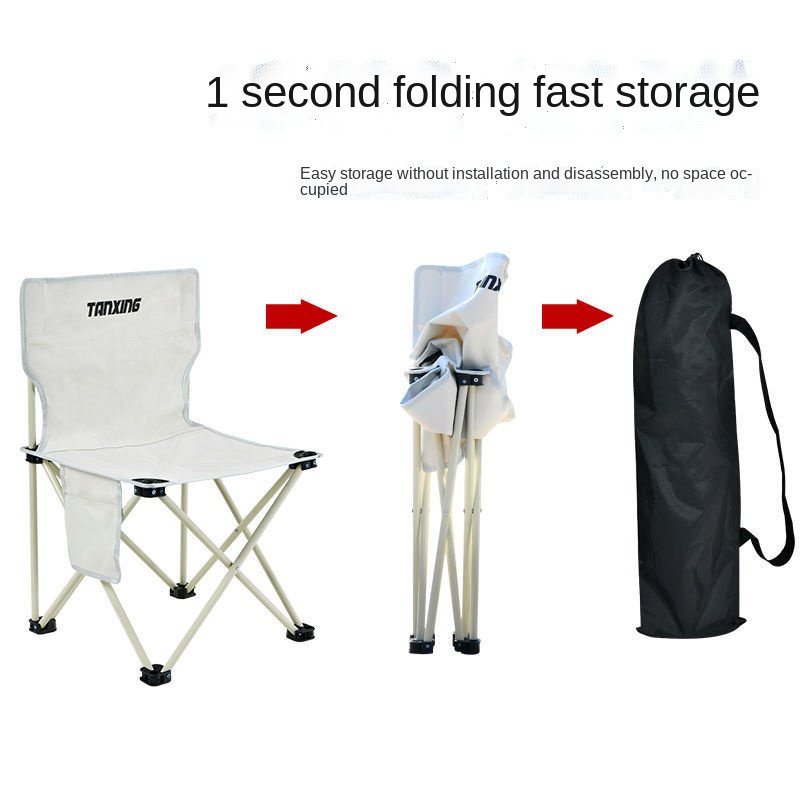 Ghế ngồi câu cá, cắm trại, dã ngoại, du lịch gấp gọn có tựa lưng, ghế xếp thư giãn