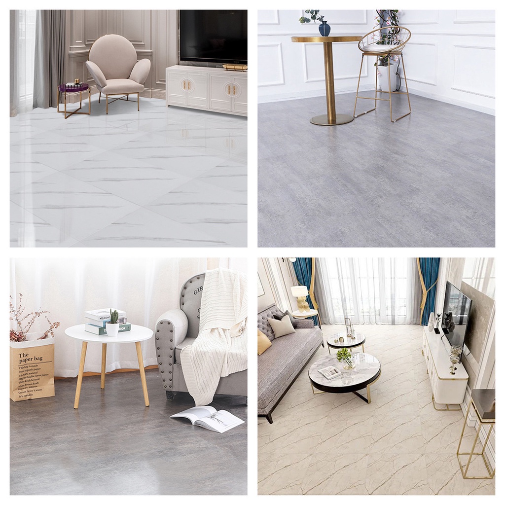 Miếng Dán Tường / Sàn Nhà Bằng PVC Chống Trượt Chống Thấm Nước Tiện Dụng Cho Nhà Tắm / Nhà Bếp