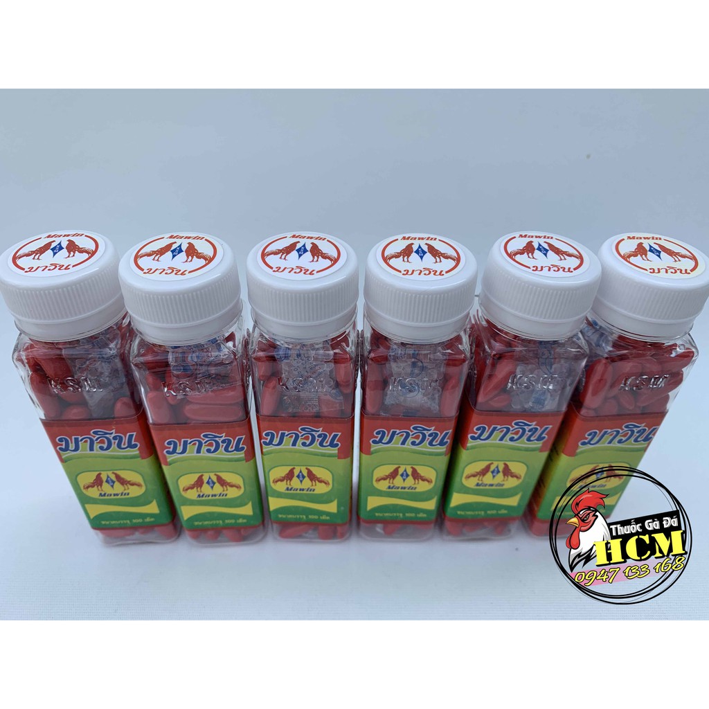 Thuốc Nuôi Gà Đá Thái Lan MaWin  Giúp Cung Cấp Vitamin Dưỡng Chất - 1 Hộp 100 Viên