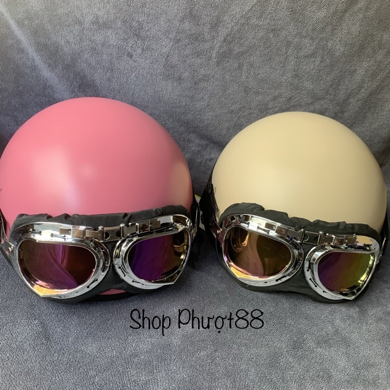 🔥🔥Nón bảo hiểm gắn kính phi công cực kỳ chất và ngầu hàng chính hãng cao cấp