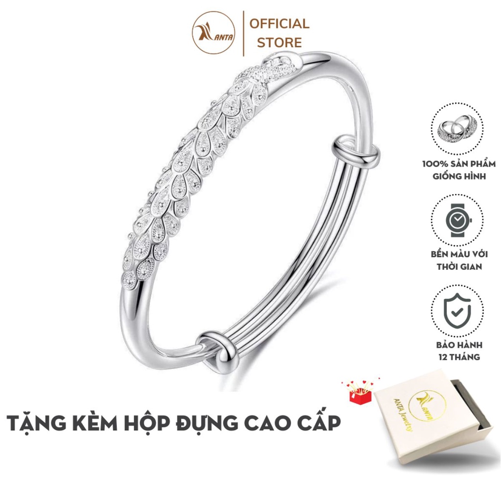 Vòng tay phong cách Hàn Quốc Họa tiết đuôi công sành điệu ANTA Jewelry - ATJ3438