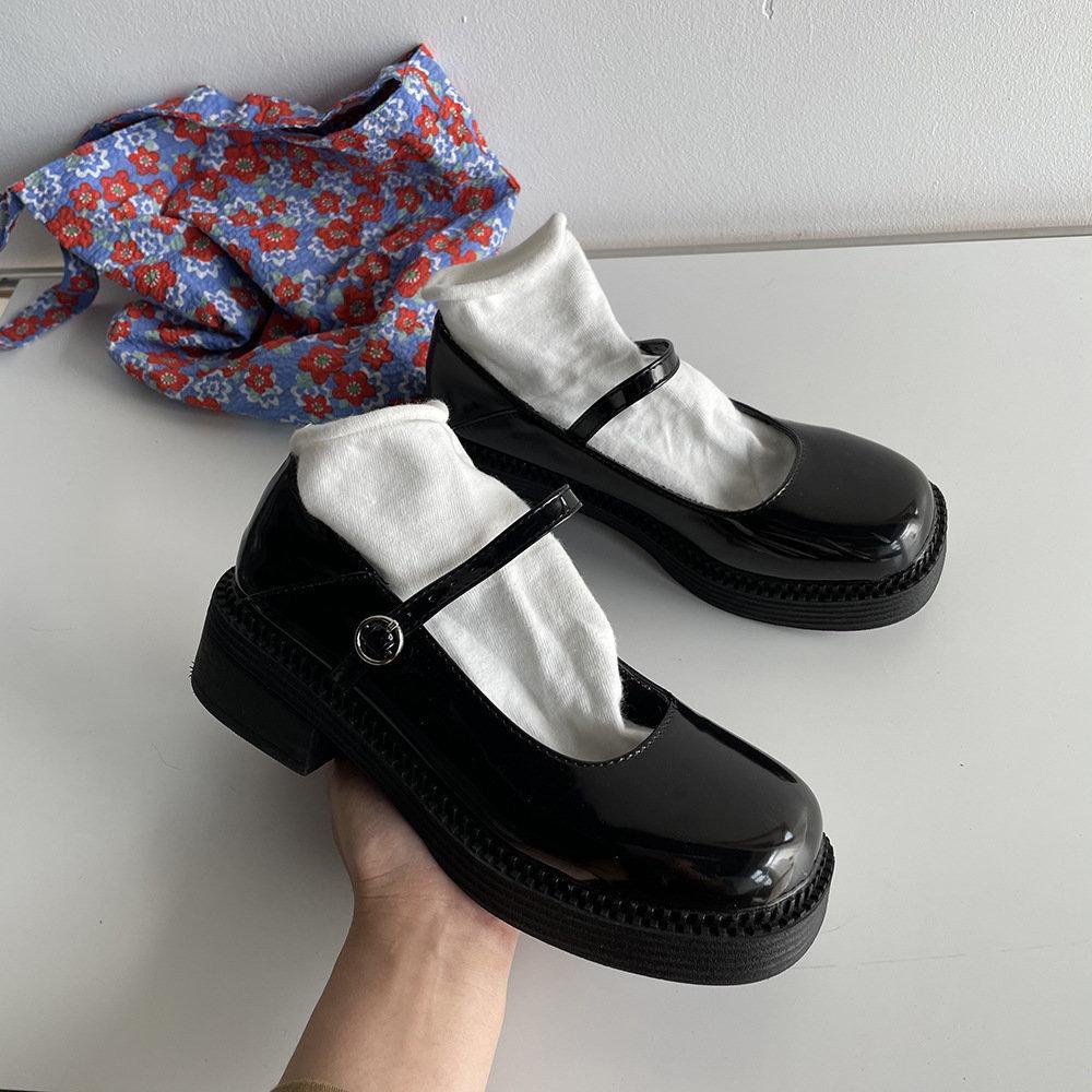 Giày cao gót Mary Jane Giày Cao Gót Thiết Kế Phong Cách Lolita Nhật Bản Thời Trang Xuân Thu