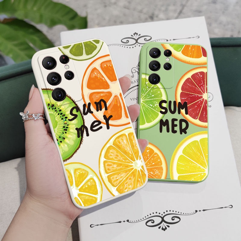 Juicy Ốp Điện Thoại Họa Tiết Hoa Sáng Tạo Cho samsung galaxy s23 s22 fe ultra plus