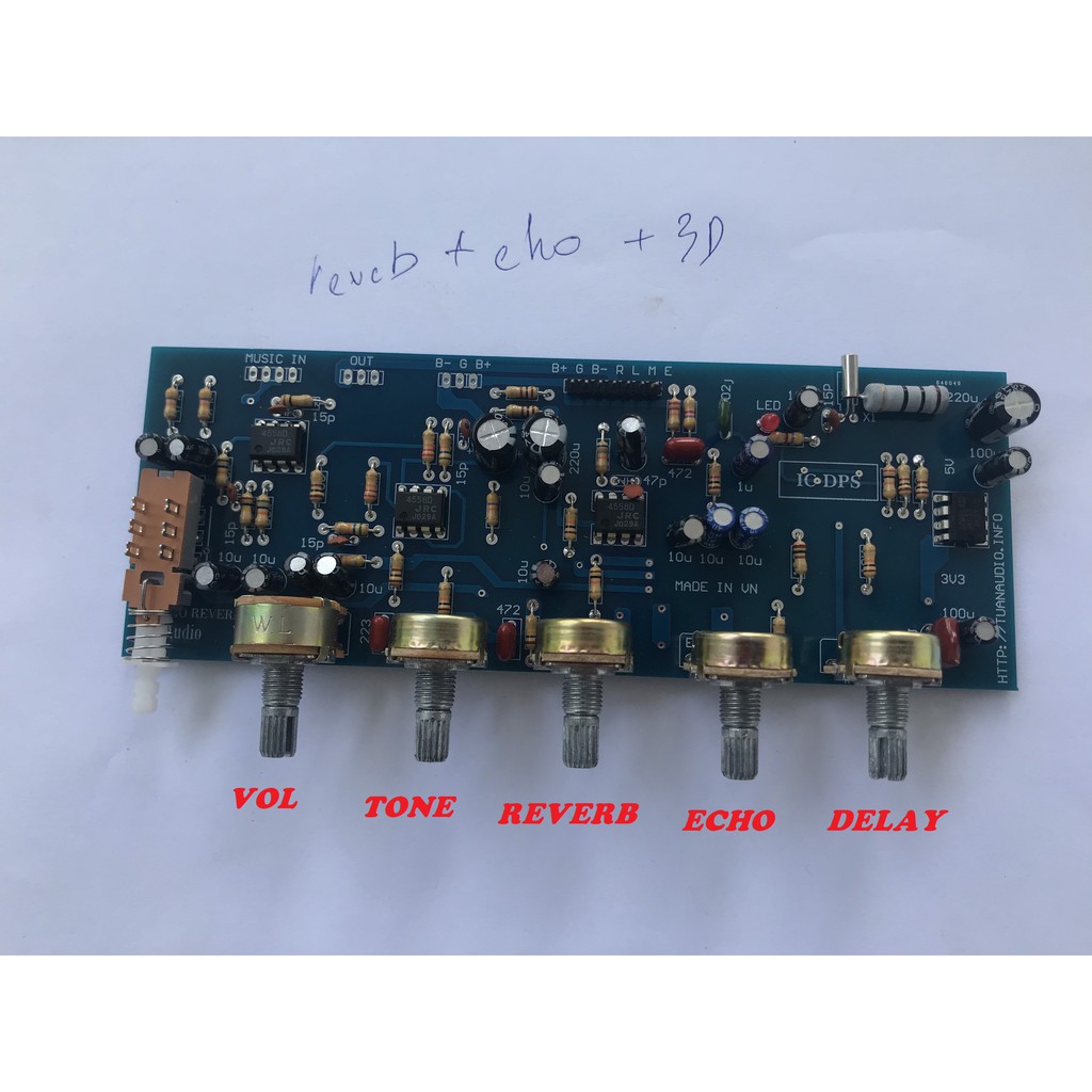 Mạch echo reverb dành cho ampli loa kéo