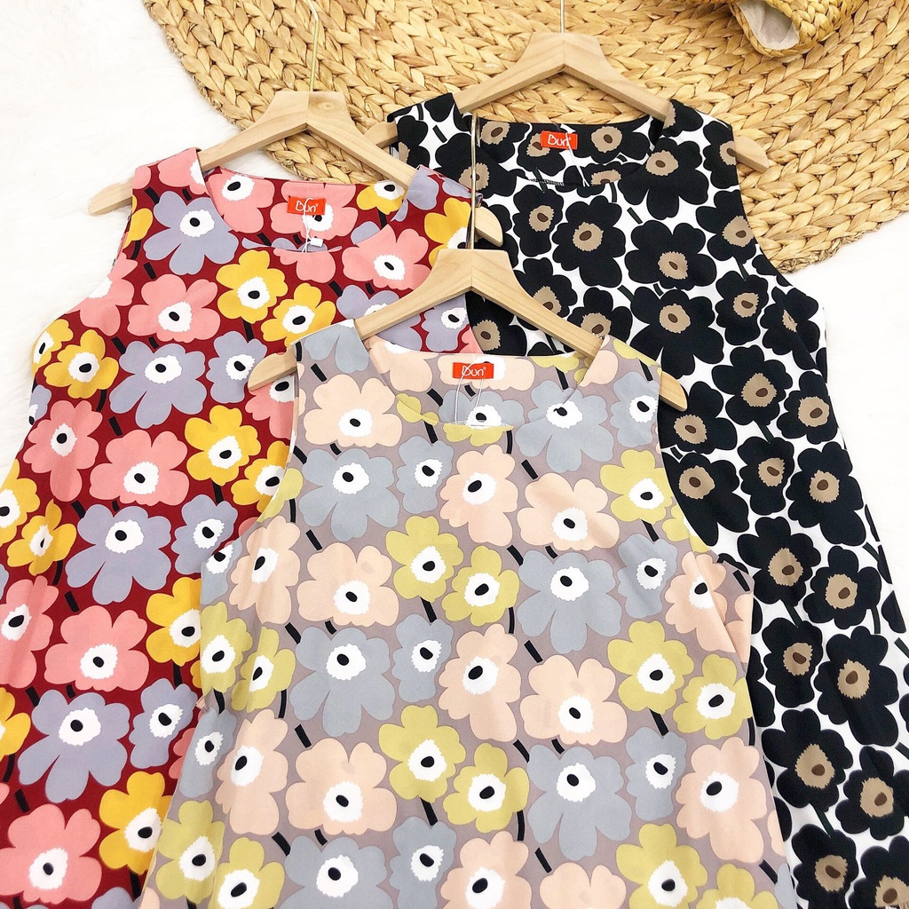 [SIZE 40-75KG] Đầm bầu sát nách vải voan mềm mát dễ thương cao cấp thoáng mát mùa hè không nhắn