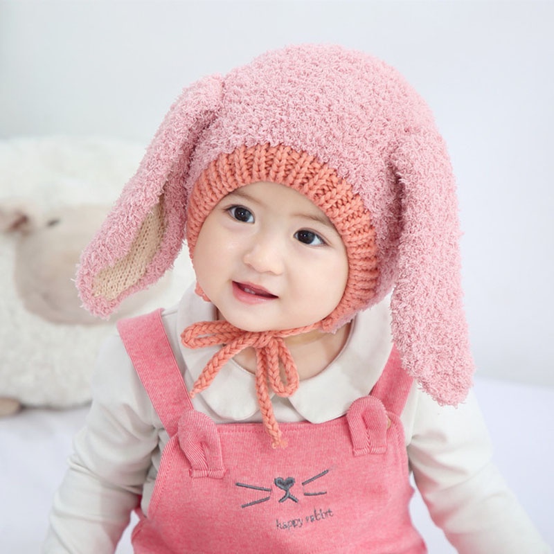 Chiếc mũ trùm đầu tai thỏ xinh xắn cho bé yêu