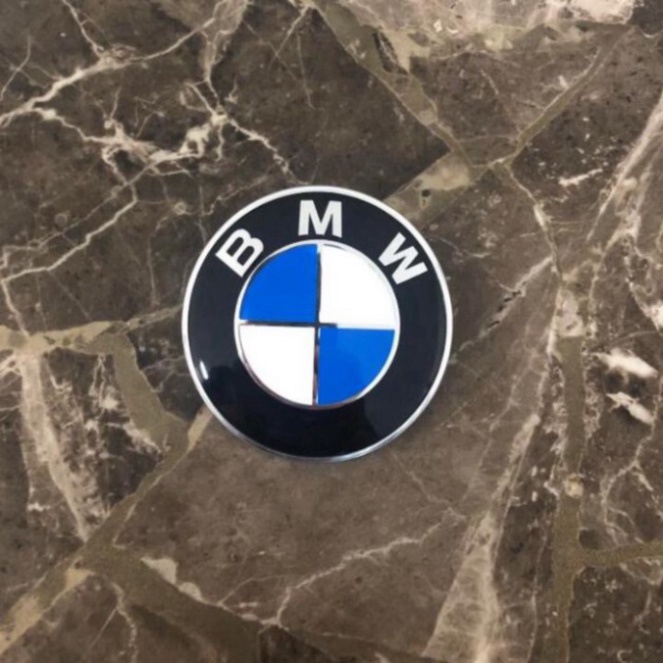 [GIÁ SỐC - HÀNG CHÍNH HÃNG] 01 Logo biểu tượng huy hiệu gắn trước xe ô tô BMW cao cấp đường kính 82mm (HÀNG LOẠI 1)
