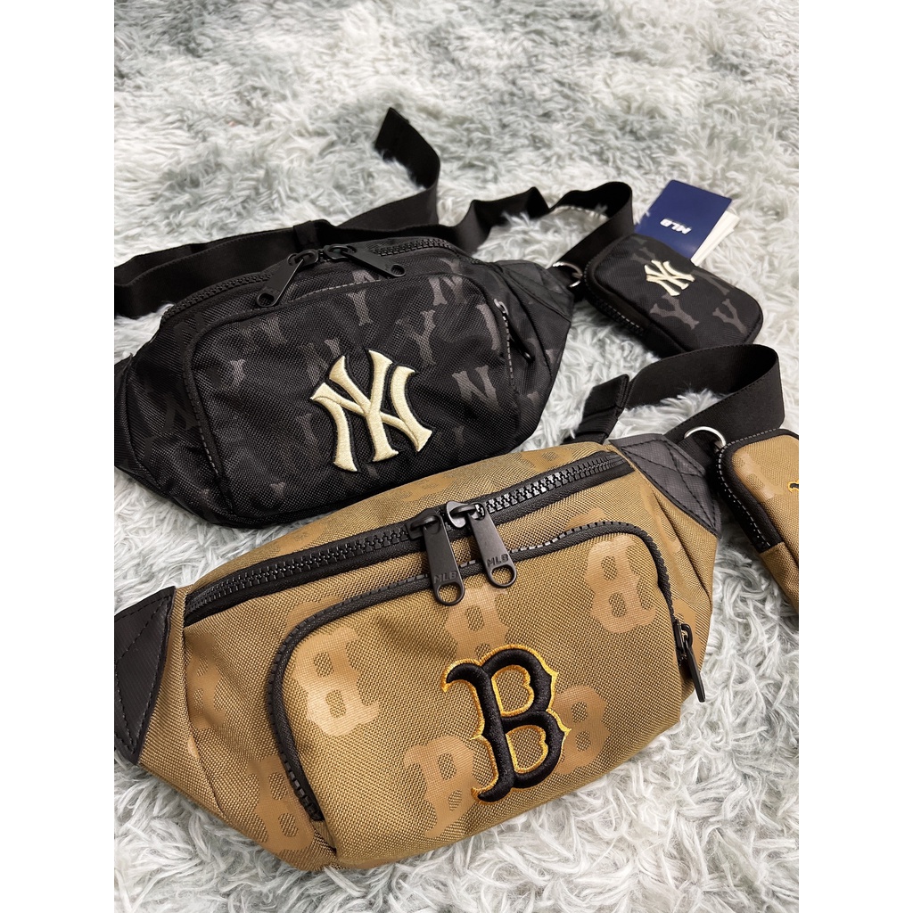 Túi Đeo Chéo Thời Trang NY Monogram Waist Bag Black B438