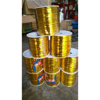 Dây Kẽm Bọc Nhựa Dùng Uốn Cây -Cuộn  Dây Kim Tuyến Vàng To - Đồ Dùng Làm Vườn