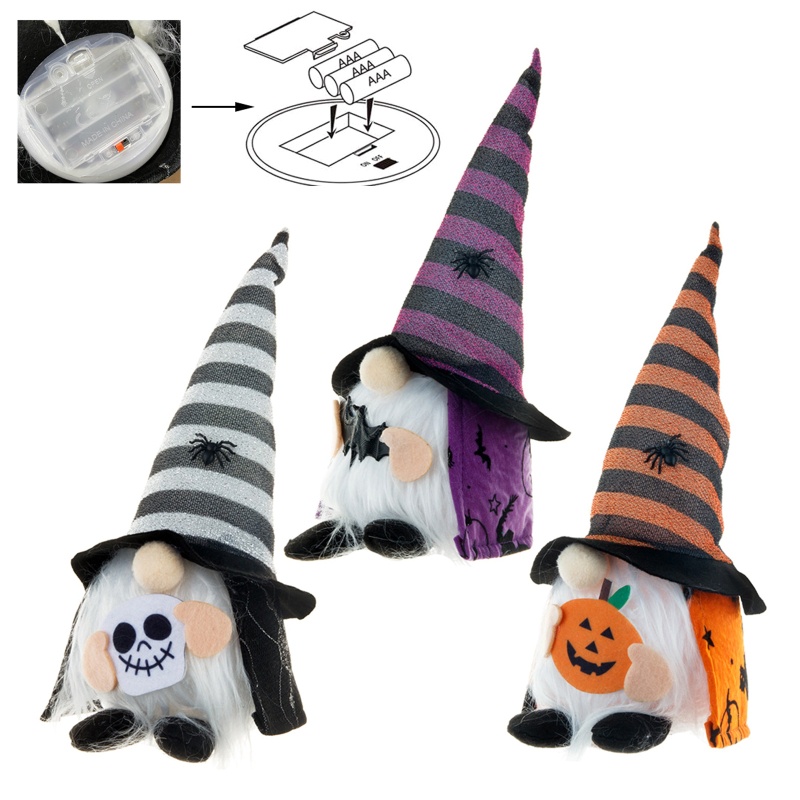 Wmmb Áo Choàng Hóa Trang Phù Thủy Có Đèn Led Dễ Thương Cho Búp Bê