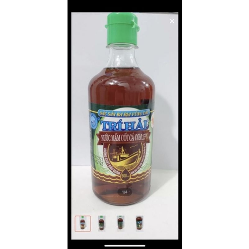 Nước mắm cốt cá cơm 25 độ đạm Trí Hải (500ml)