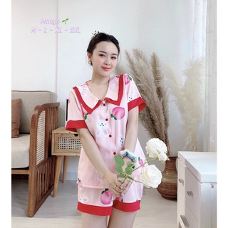 ĐỒ BỘ PIJAMA MẶC NHÀ, vải lụa mango cực sang