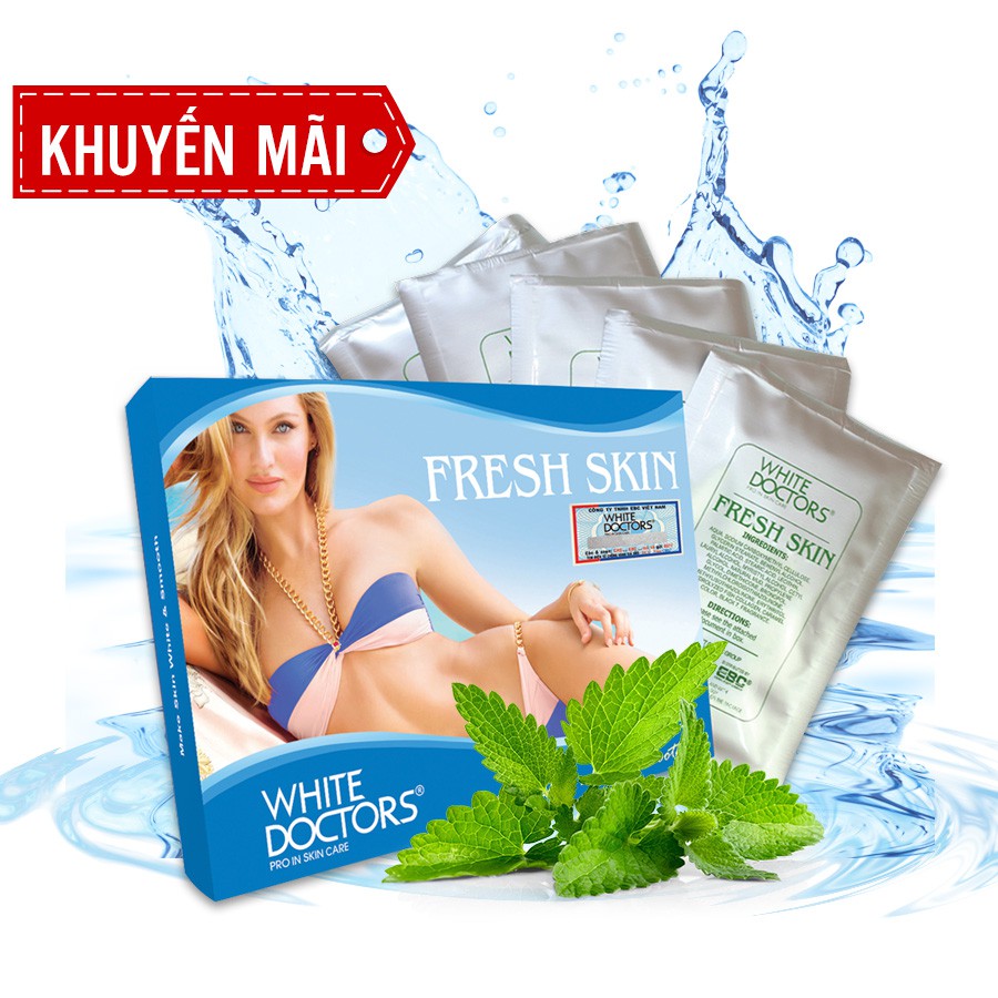 WHITE DOCTOCRS FRESH SKIN - Kem tẩy tế bào chết body set 5 gói