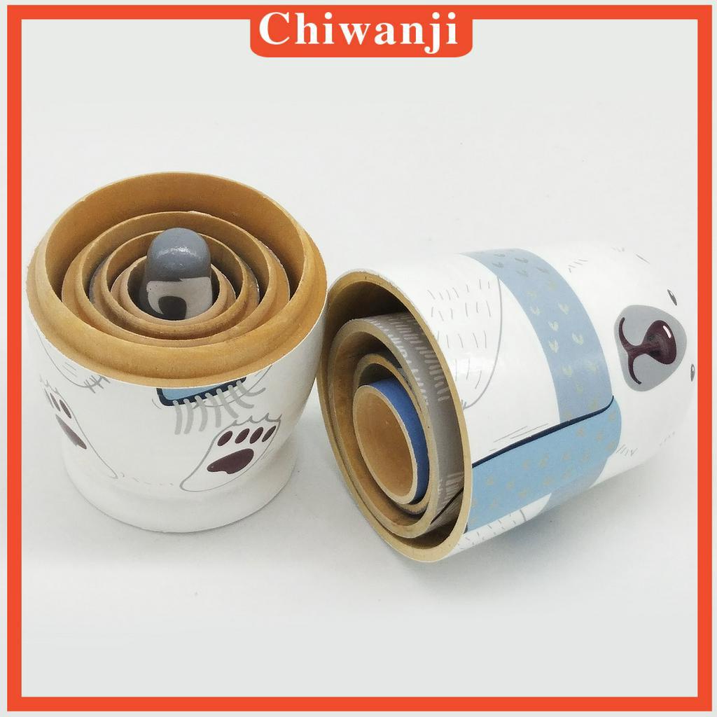 Set 5 búp bê nga Matryoshka bằng gỗ trầm thích hợp làm quà tặng