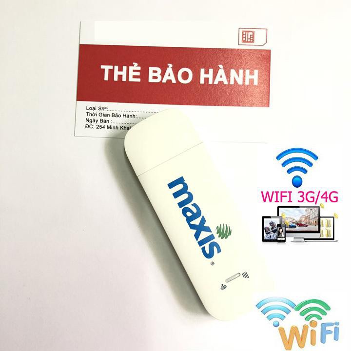 DCOM 3G PHÁT WIFI TỪ SIM 3G 4G MAXIS ZTE MF70, ĐA MẠNG, SIÊU TỐC