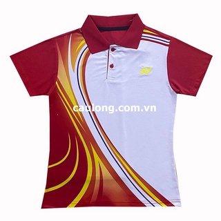 Áo cầu lông nam nữ cổ bâu yonex 7947 màu đỏ