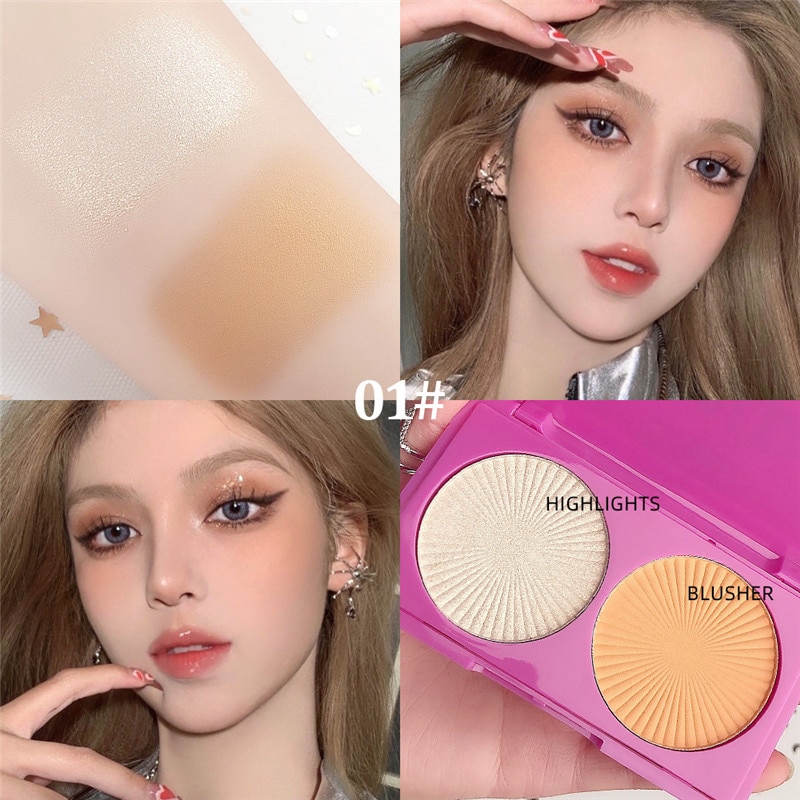 (Hàng Mới Về) Bảng Phấn Má Hồng Màu Lì Độ Bóng Cao Tự Nhiên Lâu Trôi | BigBuy360 - bigbuy360.vn