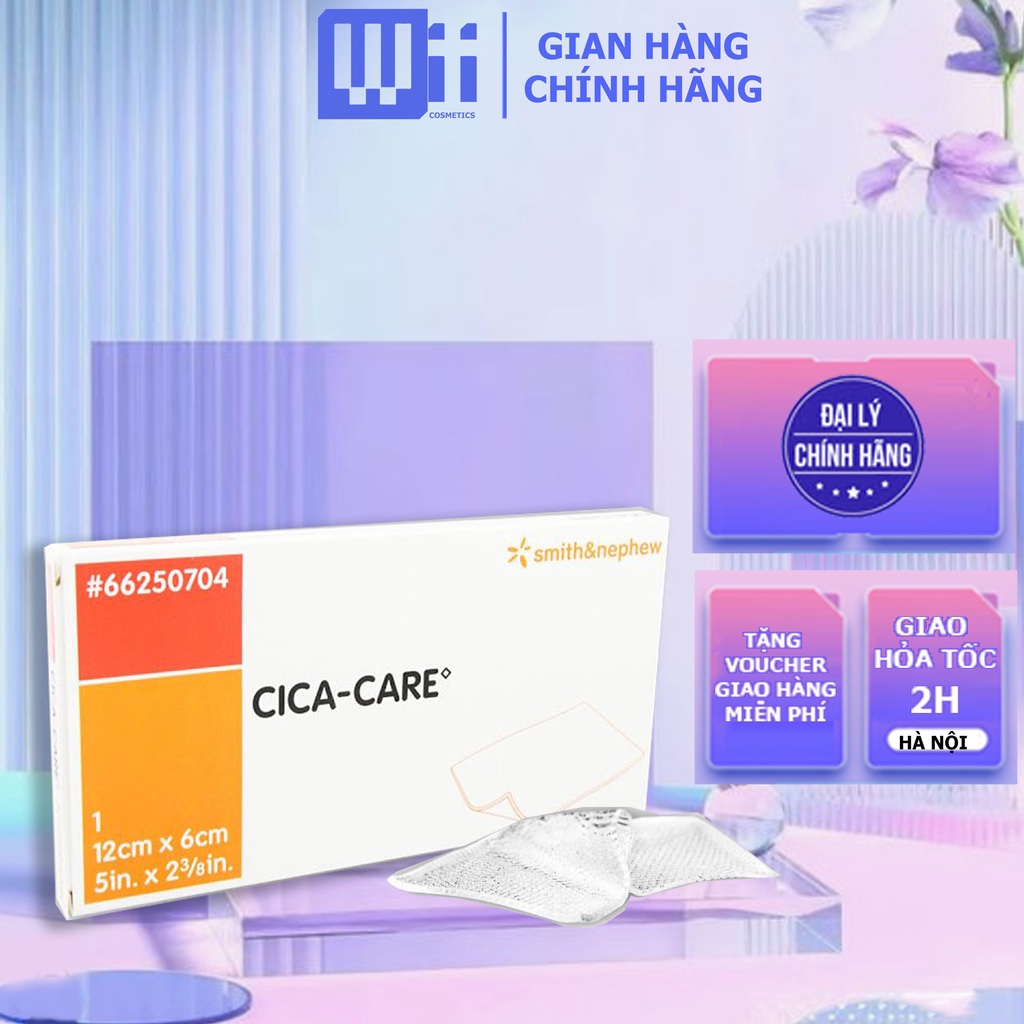 Tấm dán ép sẹo lồi CICA CARE (SMITH &amp; NEWPHEW - UK) cải thiện sẹo lồi, sẹo mổ, sẹo phì đại 3x12cm, 6x12cm, 12x15cm