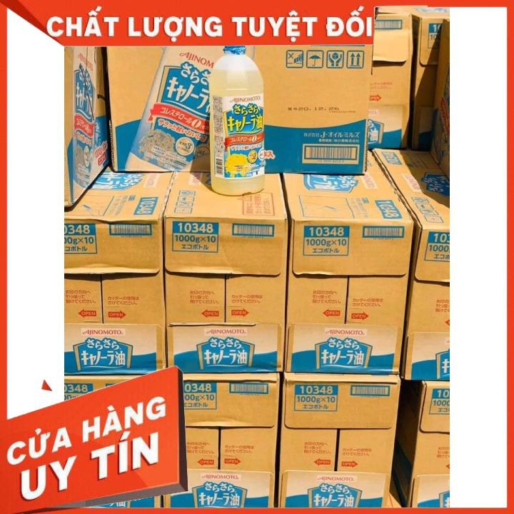 Dầu ăn hoa cải Ajinomoto nội địa Nhật chai 1L [FREESHIP TOÀN QUỐC] Hàng chính hãng