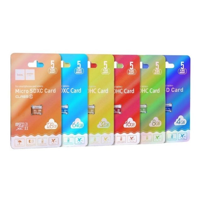 Thẻ nhớ MicroSD HOCO 16GB/32GB/64GB chính hãng dành cho máy ảnh, camera...