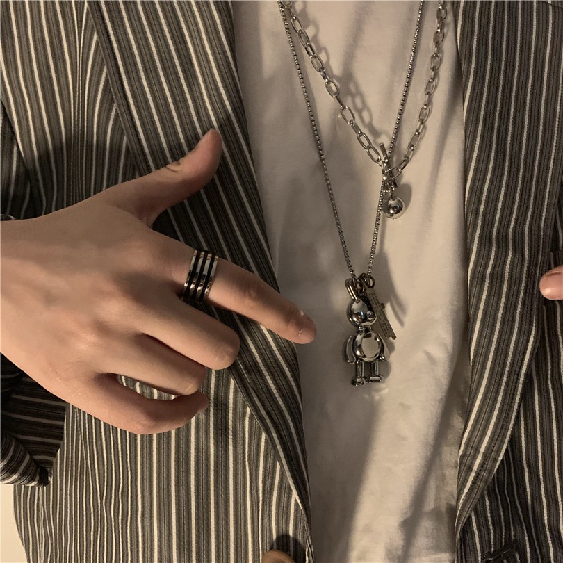 Dây Chuyền Hàn Quốc Họa Tiết Hoạt Hình Dễ Thương 12444 Dành Cho Cặp Đôi