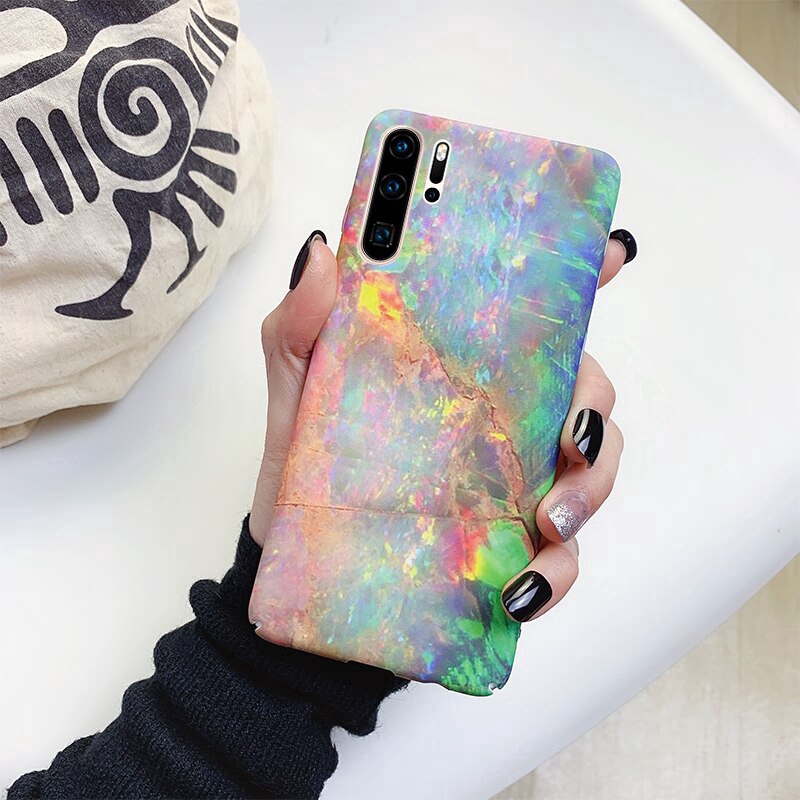 For Samsung Galaxy Note 10 Plus S10 S10E S9 S8 Plus Marble Gold Crack Hard PC Case Cover For Samsung Note 10 Fundas