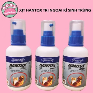 Xịt Hantox diệt ve rận, ve, bọ chét cho chó mèo chai 100ml