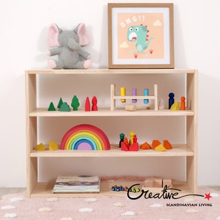 Kệ đựng Đồ Chơi Montessori 3 Tầng cao cấp