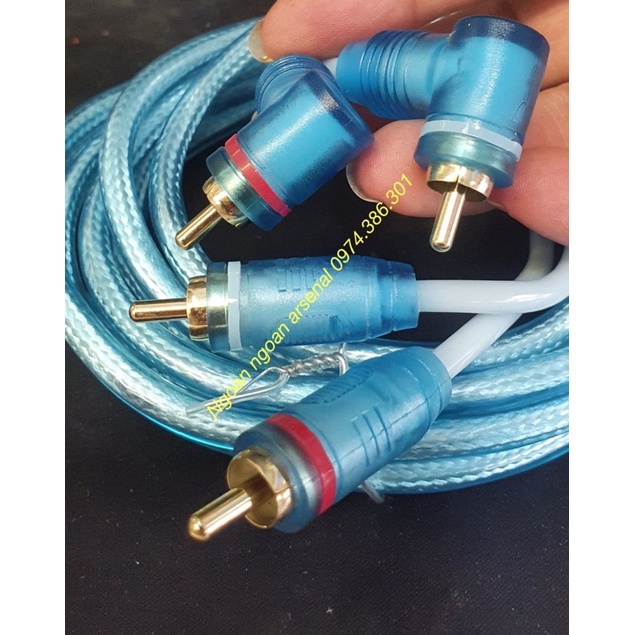Dây av Audio đầu av hoa sen rca thẳng av cong