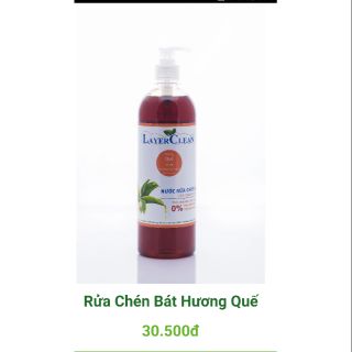 NƯỚC RỬA CHÉN BÁT LAYER CLEAN– TINH DẦU THƠM QUẾ