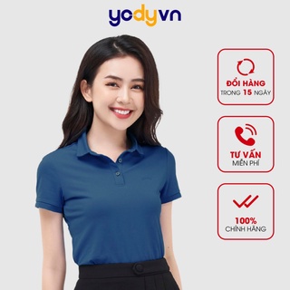 Áo Polo YODY nữ vải thun lạnh tay ngắn thoáng mát mềm mịn APN5424