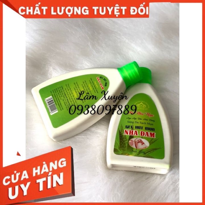 Gel lột mụn nha đam Sắc Như Ngọc 200g FREESHIP keo trắng, đục, độ hút mạnh dễ dàng lấy sạch mụn đầu đen, mụn cám