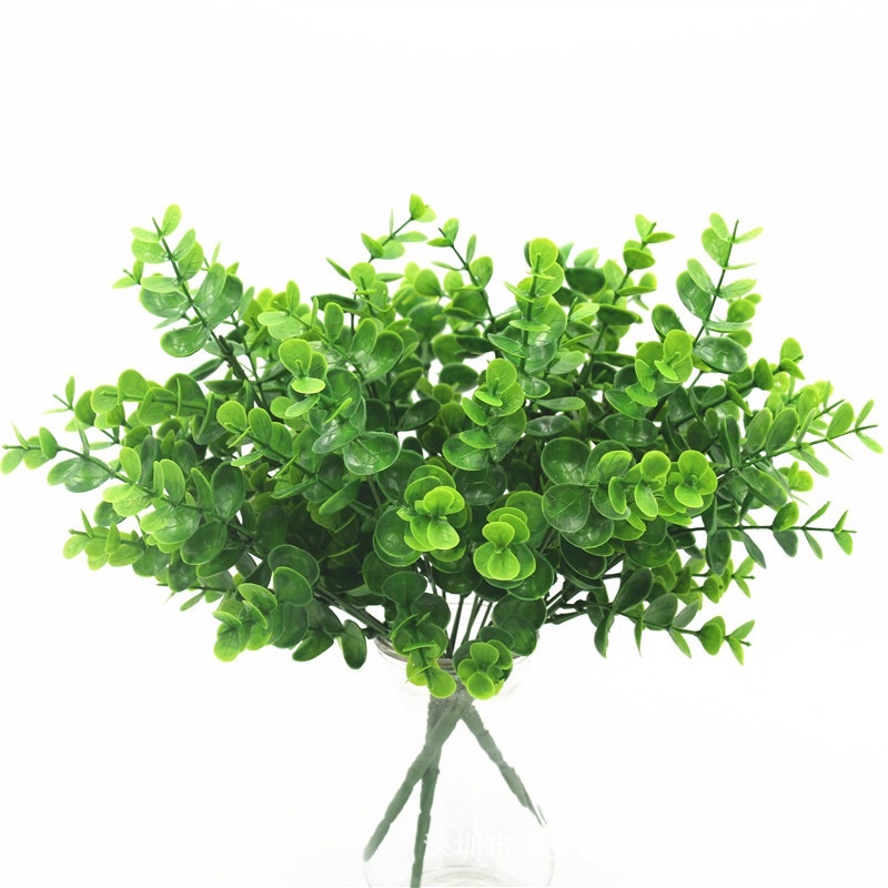 Lá tai chuột, lá bạch đàn, lá xanh giả decor chụp ảnh