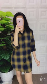 Váy sơ mi kẻ caro siêu hot