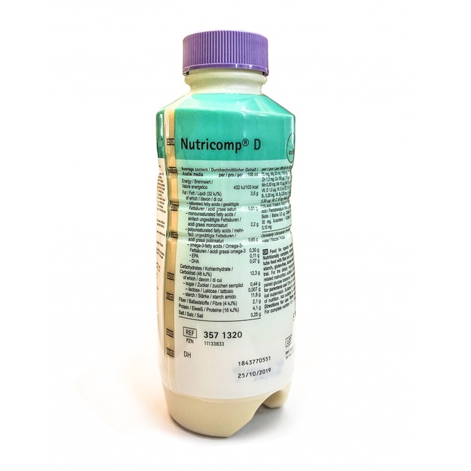 Sữa Nutricomp® D Neutral bổ sung dinh dưỡng qua đường ăn sonde (dây truyển và sữa)
