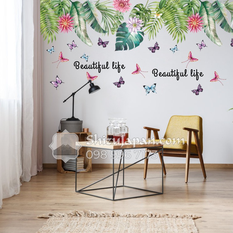 Decal Dán Tường Trang Trí Tháp Eiffel