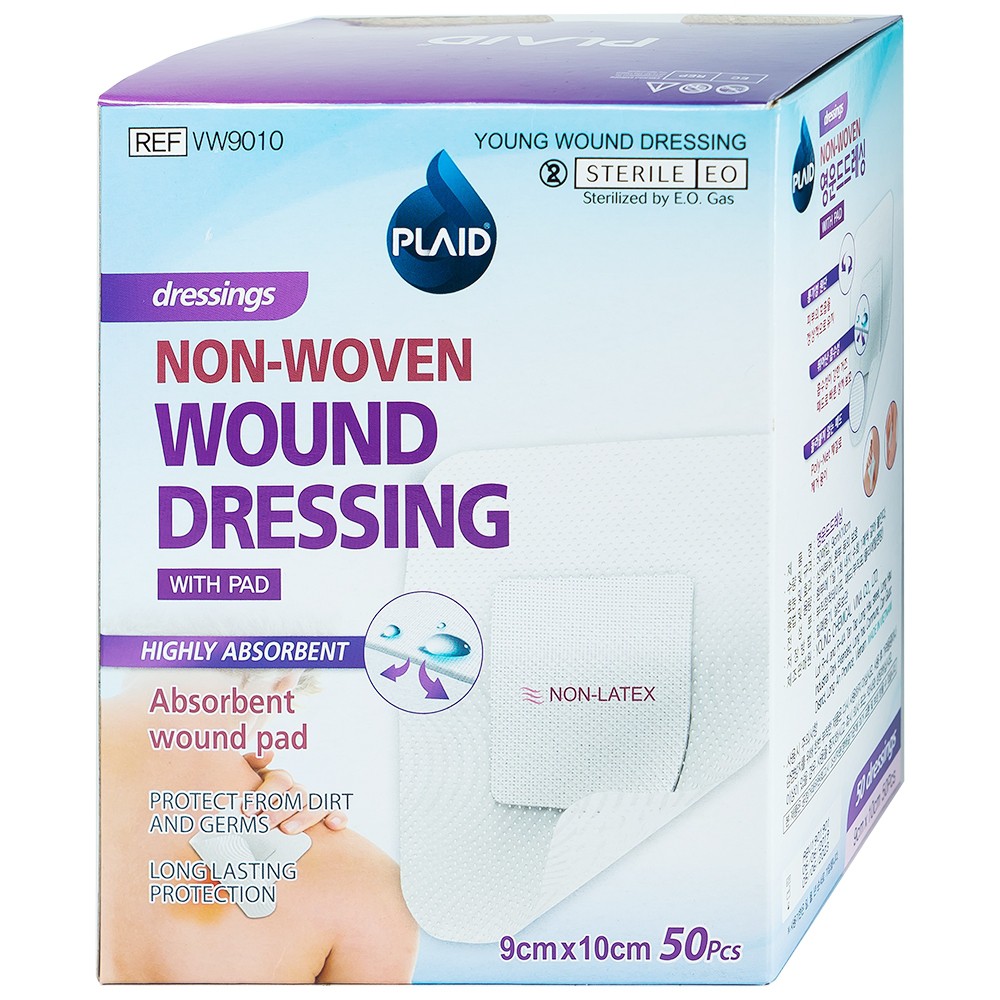 ✅ [HÀN QUỐC] Băng Gạc Vô Trùng- PLAID Young Wound Dressing, (Nhiều Size) -VT0643