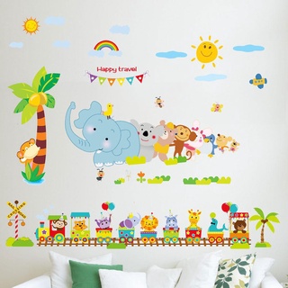 Decal dán tường Happy Travel
