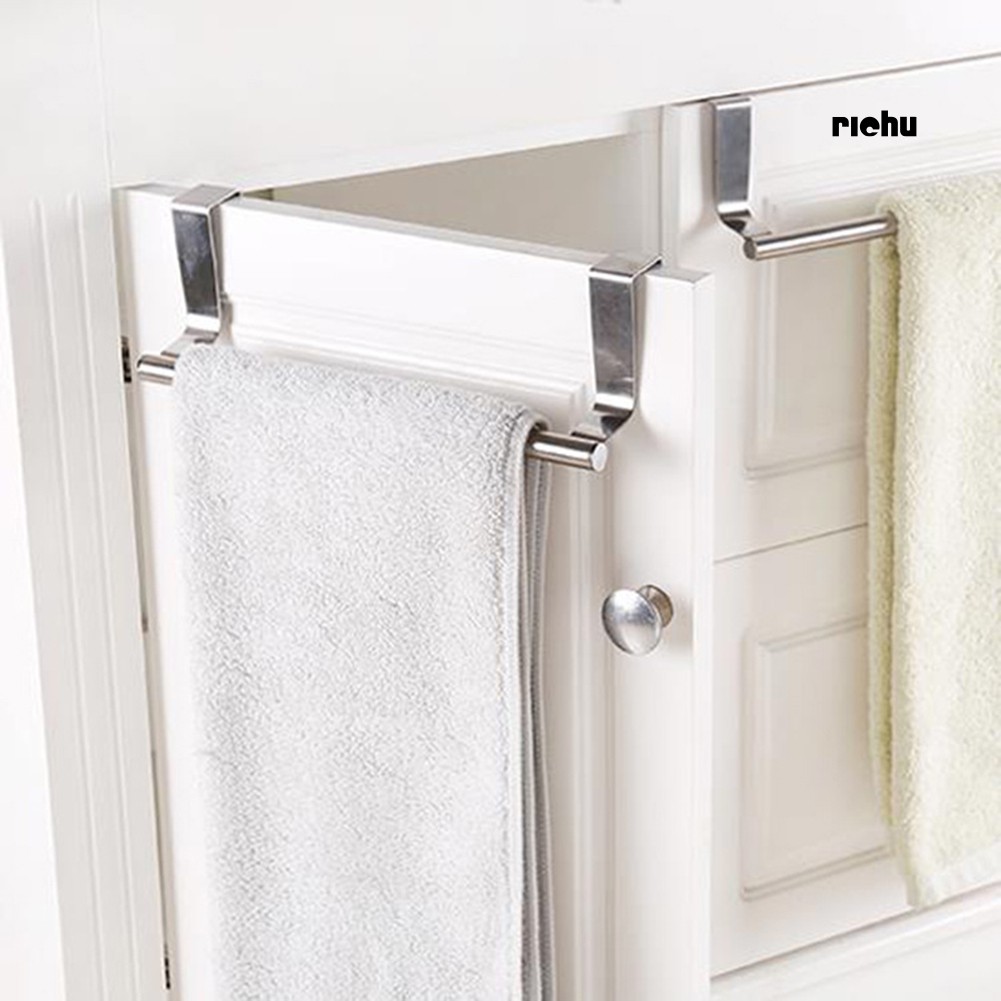 ❀Giá Đỡ Treo Khăn Bằng Thép Không Gỉ Gắn Cửa Tủ Chén
