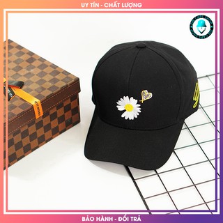 [HÀNG HIỆU] Mũ lưỡi trai đen hoa cúc Yan.kee / non luoi trai den / nón kết / mu ket