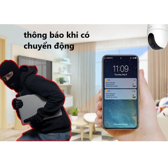 [Mã 267ELSALE hoàn 7% đơn 300K] Camera Wifi IMOU Ranger 2 Full HD 1080P - Xoay 360 | BigBuy360 - bigbuy360.vn