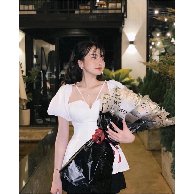 Áo Tay Phồng Dây Chéo Thanh lịch - Katie Top | BigBuy360 - bigbuy360.vn