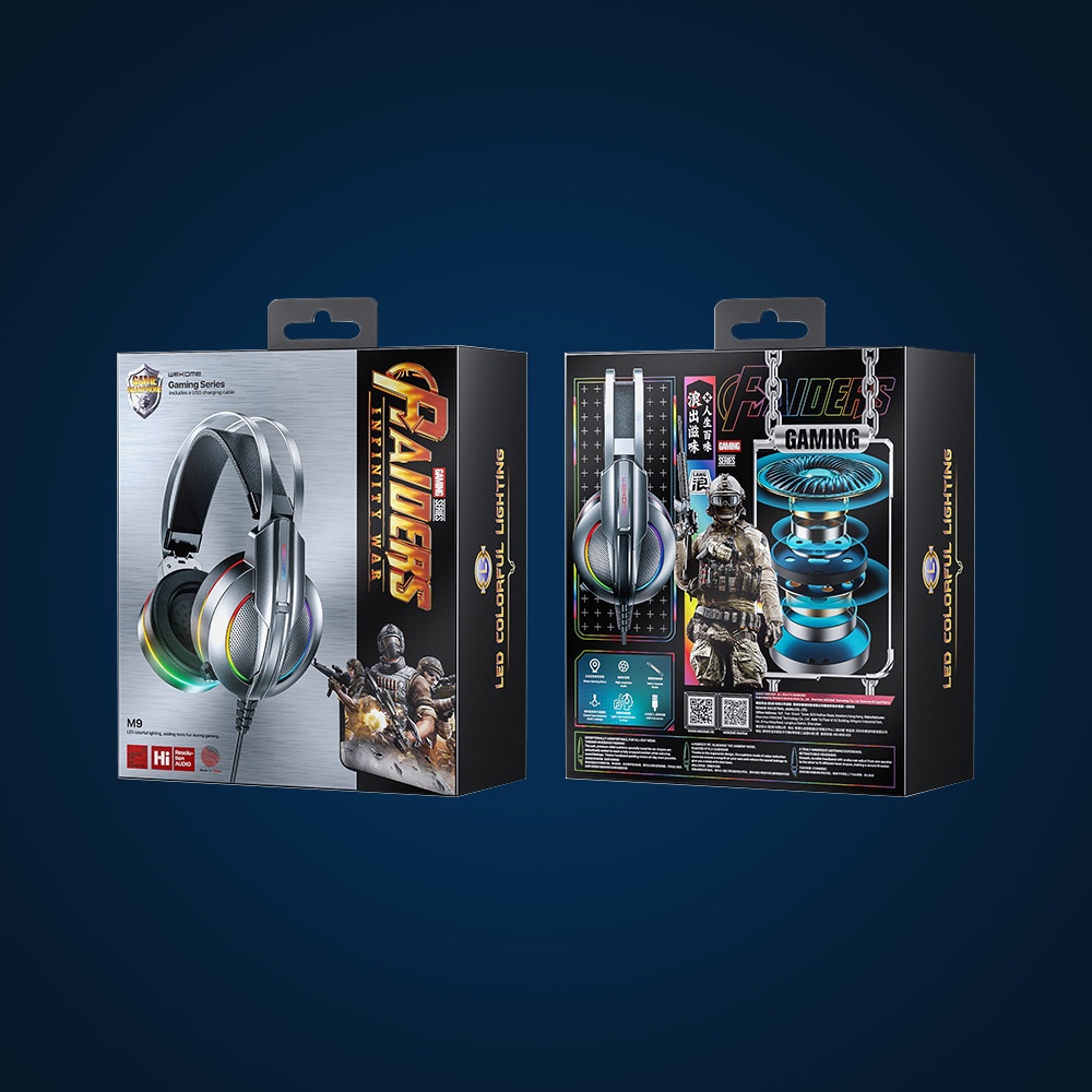Tai nghe gaming chụp tai Remax máy tính chơi game có mic tích hợp đèn LED cho Pc / Ps4 Gameming có dây Gaming Headp