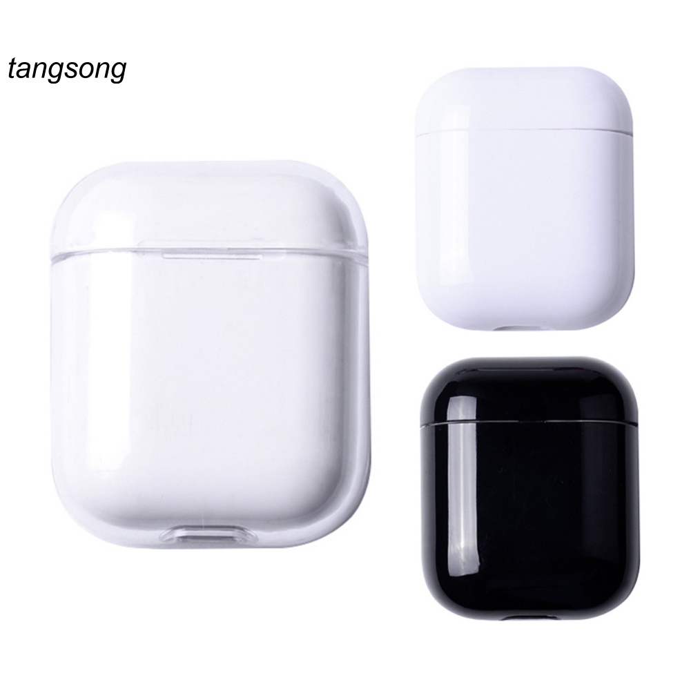 Vỏ bảo vệ hộp sạc tai nghe Apple Airpods Bluetooth bằng chất liệu cứng bóng chống bụi
