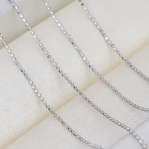 Dây chuyền bạc dây bi sợi mảnh xinh xinh Van Jewelry V10291