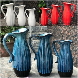 Lọ cắm hoa dáng bình sữa Bát Tràng - Lọ decor trang trí nhà cửa